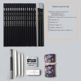 Sketch set pencil storage full set of adult sketch painting tool set beginner sketch drawing art  supplies